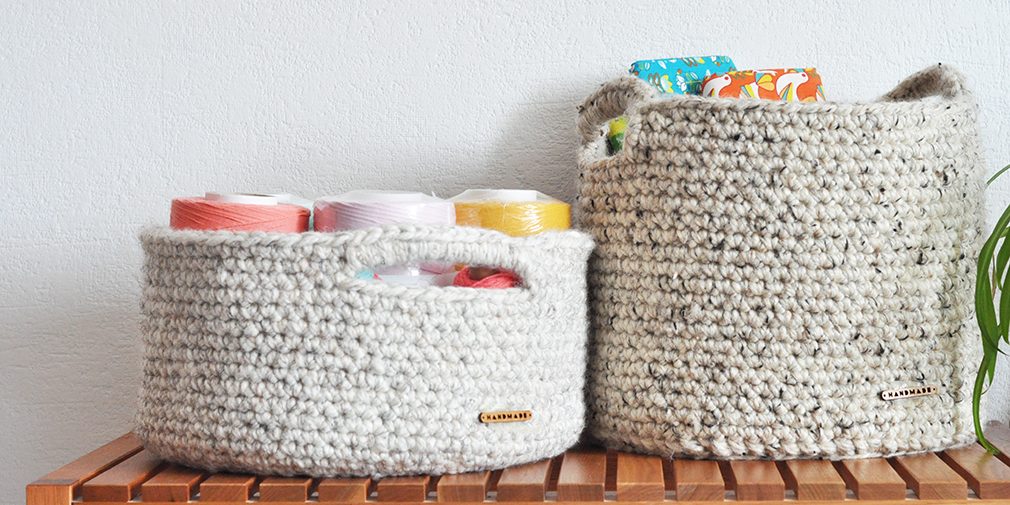 Petra Marciniak_modernweaving_crochet baskets_thick wool_darling be brave pattern